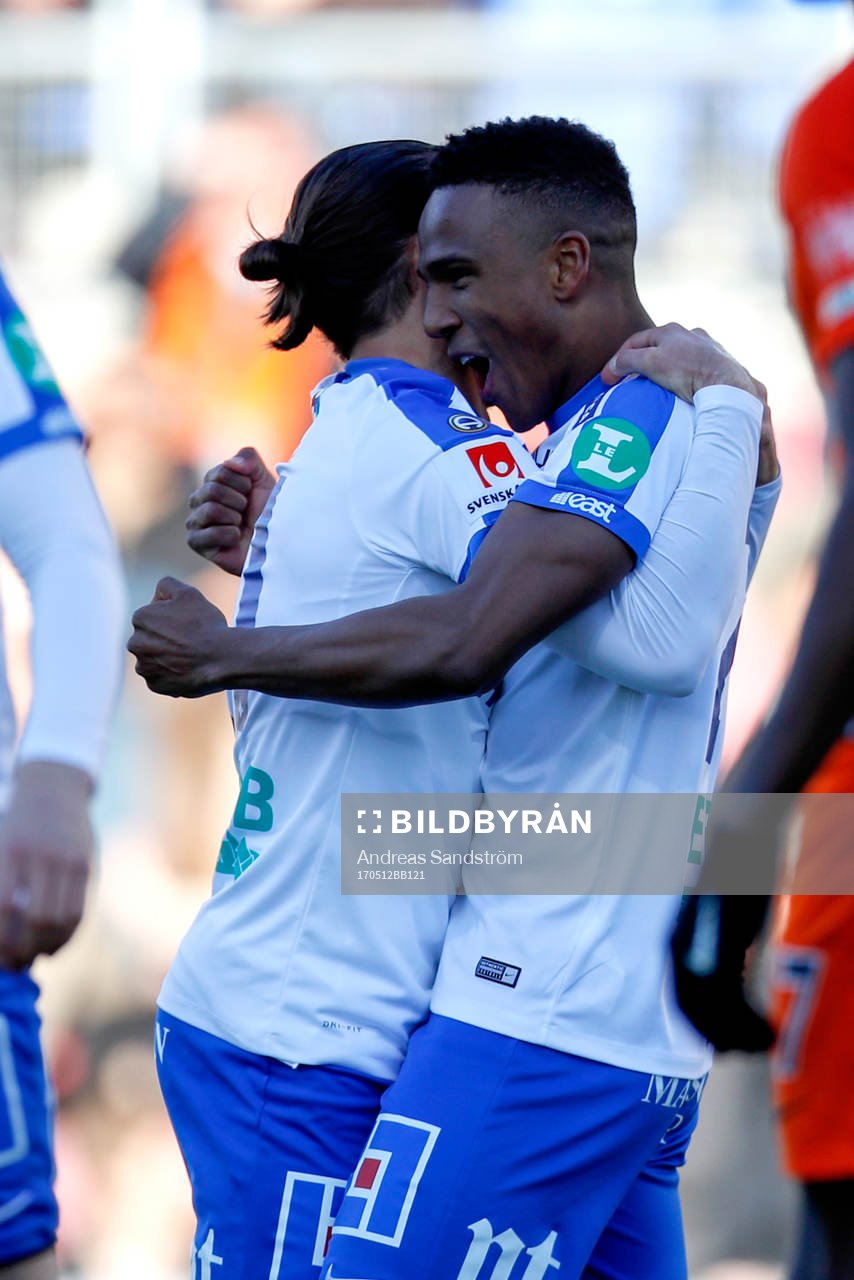 Norrköpings Niclas Eliasson och Christopher Telo jublar