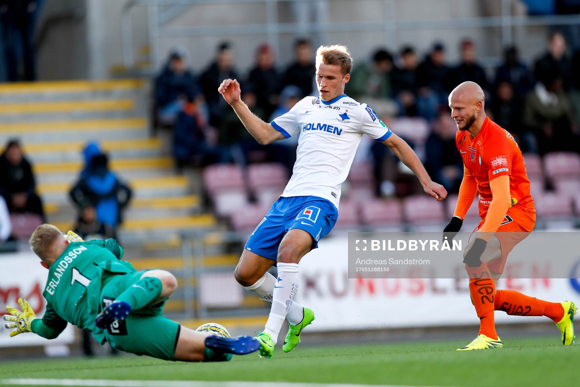 Norrköpings Sebastian Andersson och AFC Eskilstunas