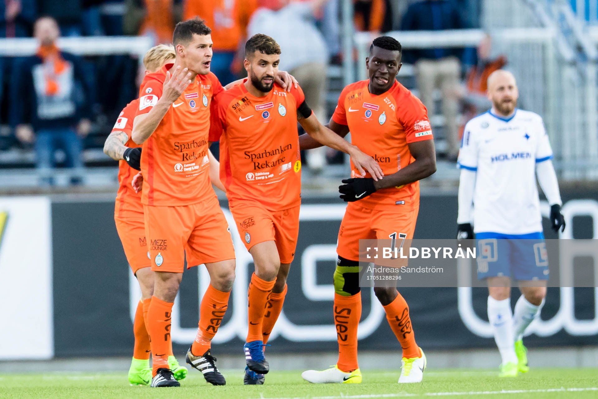 AFC Eskilstunas Omar Eddahri gör 1-2 reduceringen och