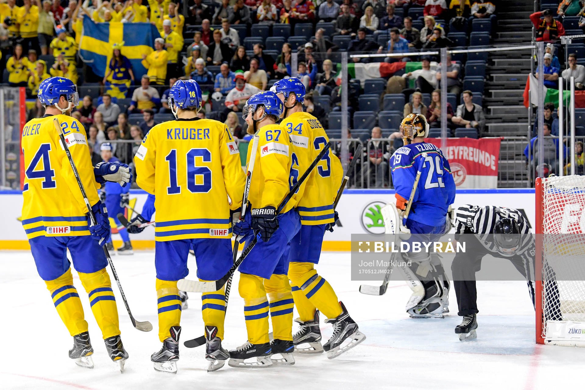 Alexander Edler, Marcus Krüger, Linus Omark och Carl