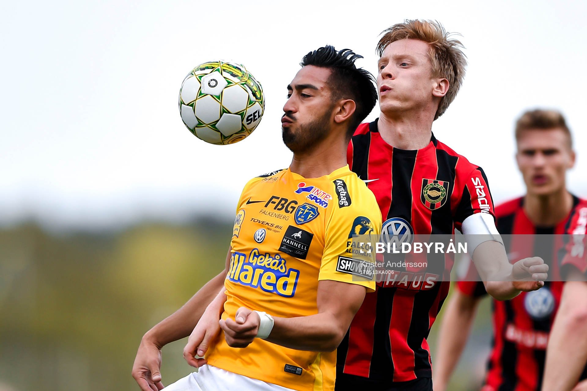 Falkenbergs Amin Nazari och Brommapojkarnas Gustav Sandberg