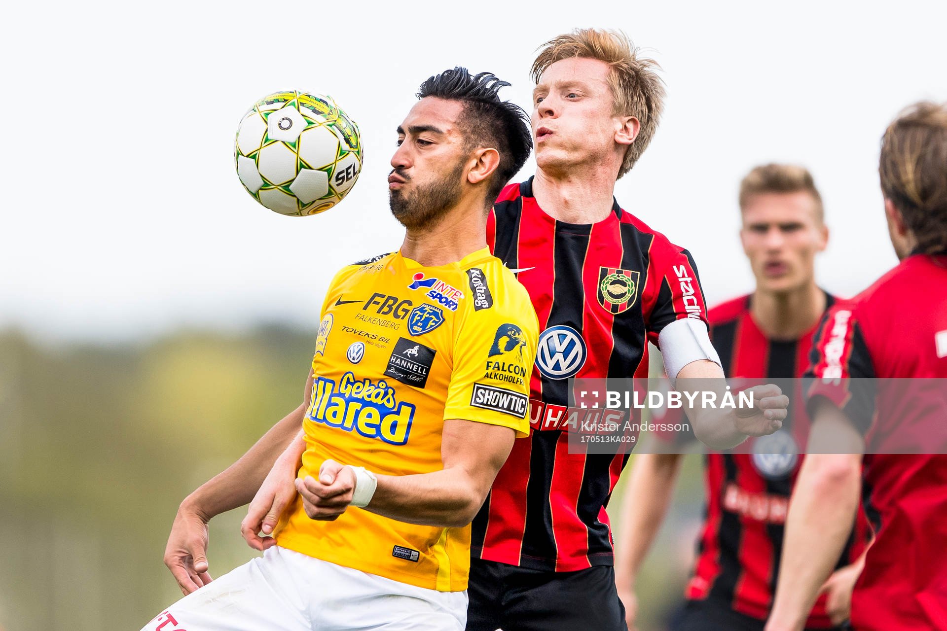 Falkenbergs Amin Nazari och Brommapojkarnas Gustav Sandberg