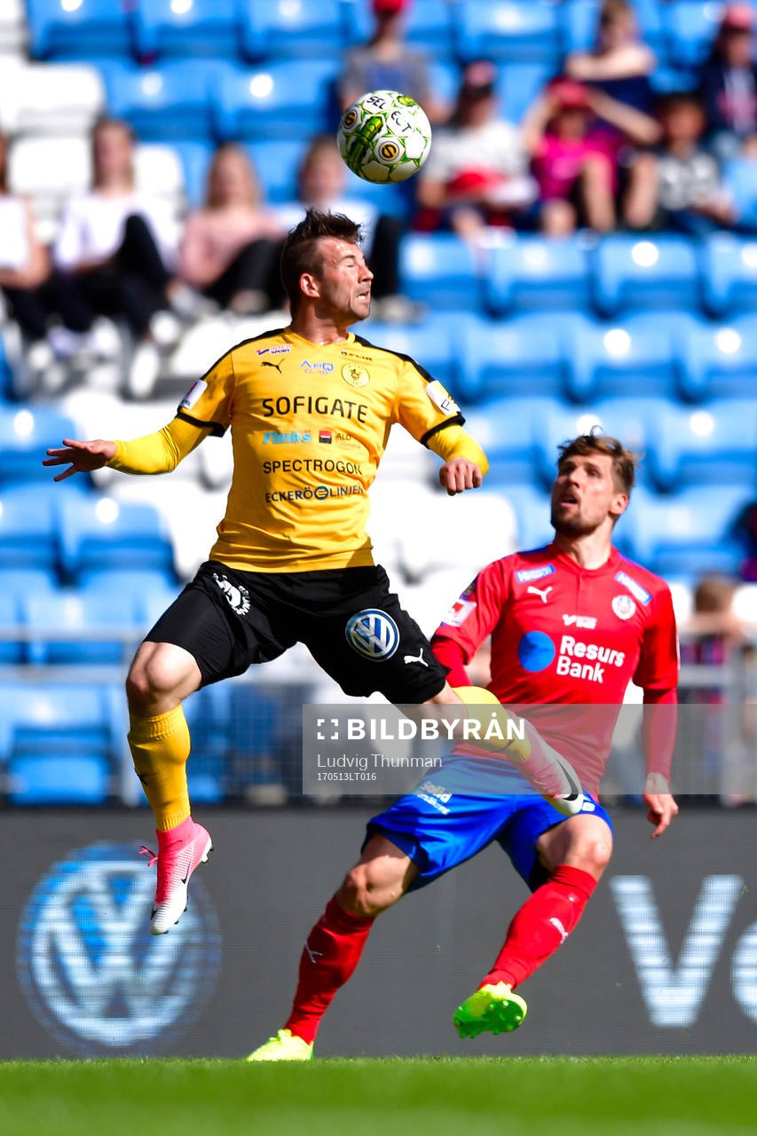Frejs Danilo Kuzmanovic och Helsingborgs Martin Christensen
