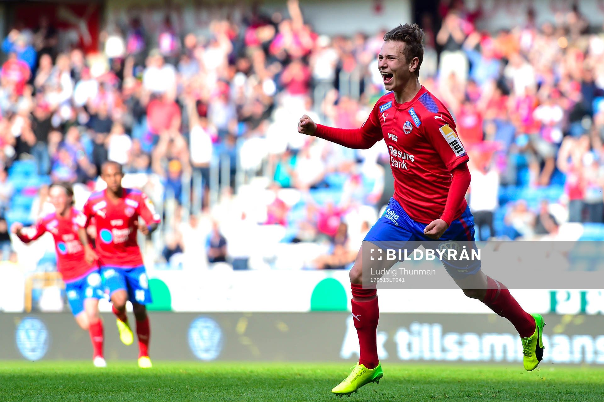Helsingborgs Alex Timossi Andersson jublar