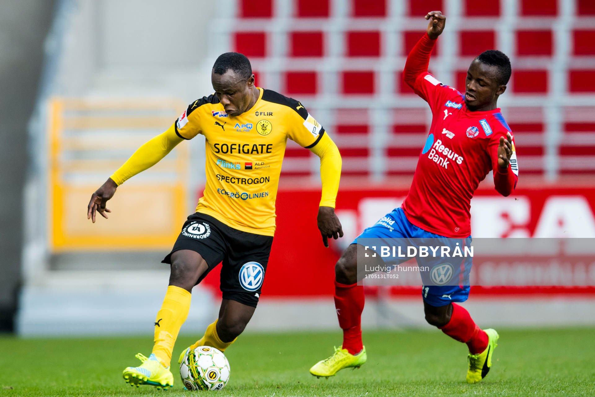 Helsingborgs Monday Samuel och Frejs Nsima Peter