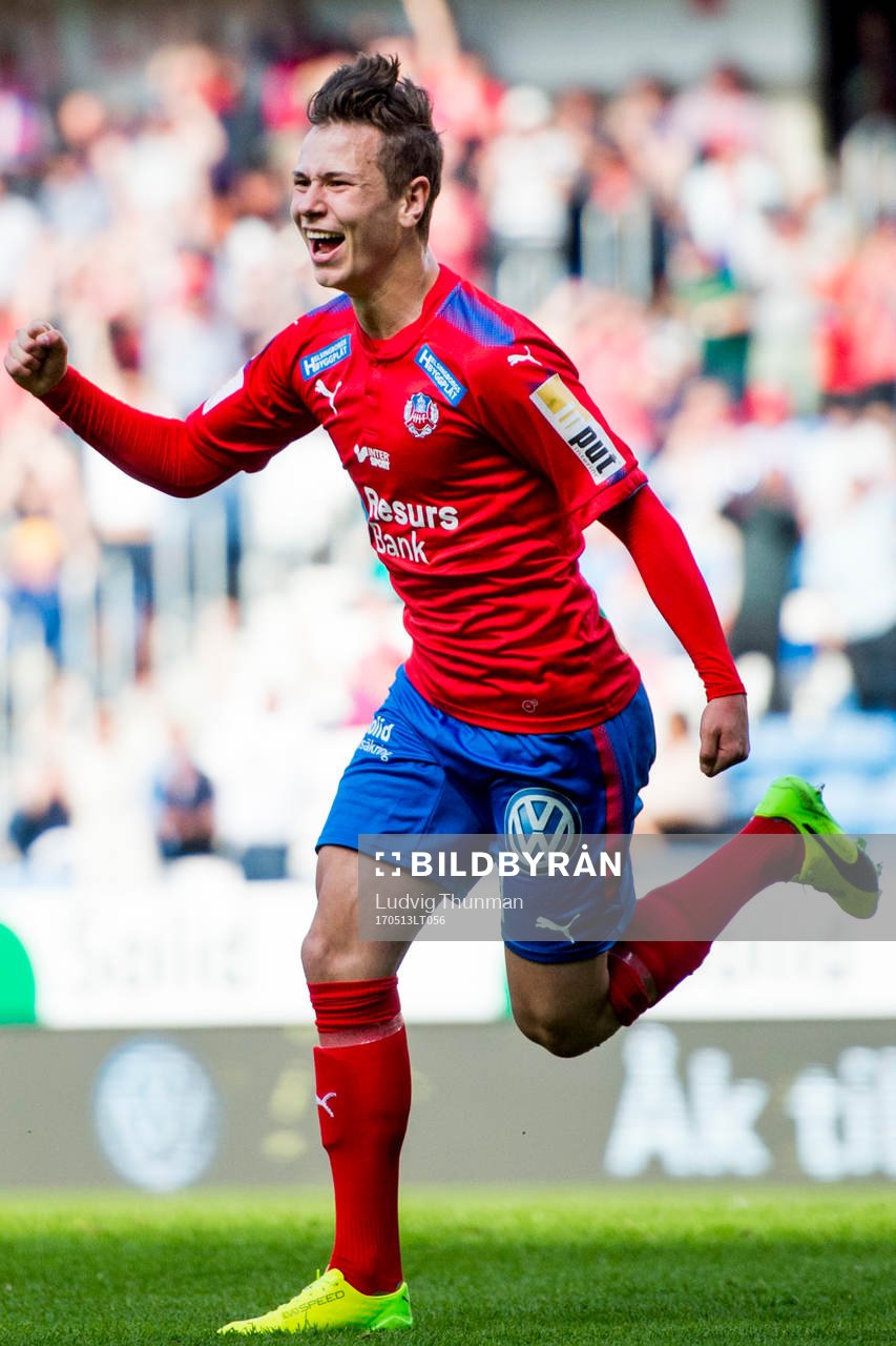 Helsingborgs Alex Timossi Andersson jublar