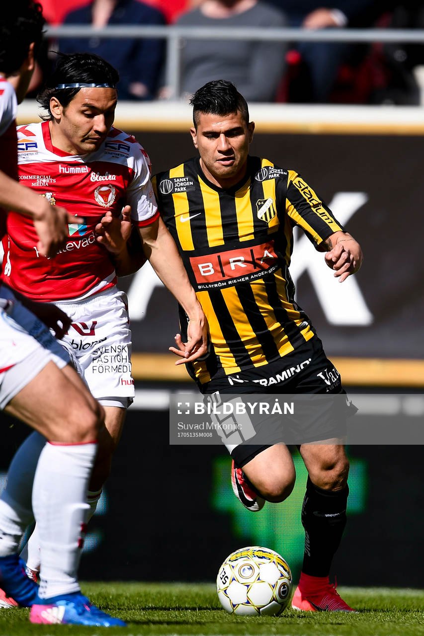 Kalmars Emin Nouri och Häckens Paulinho