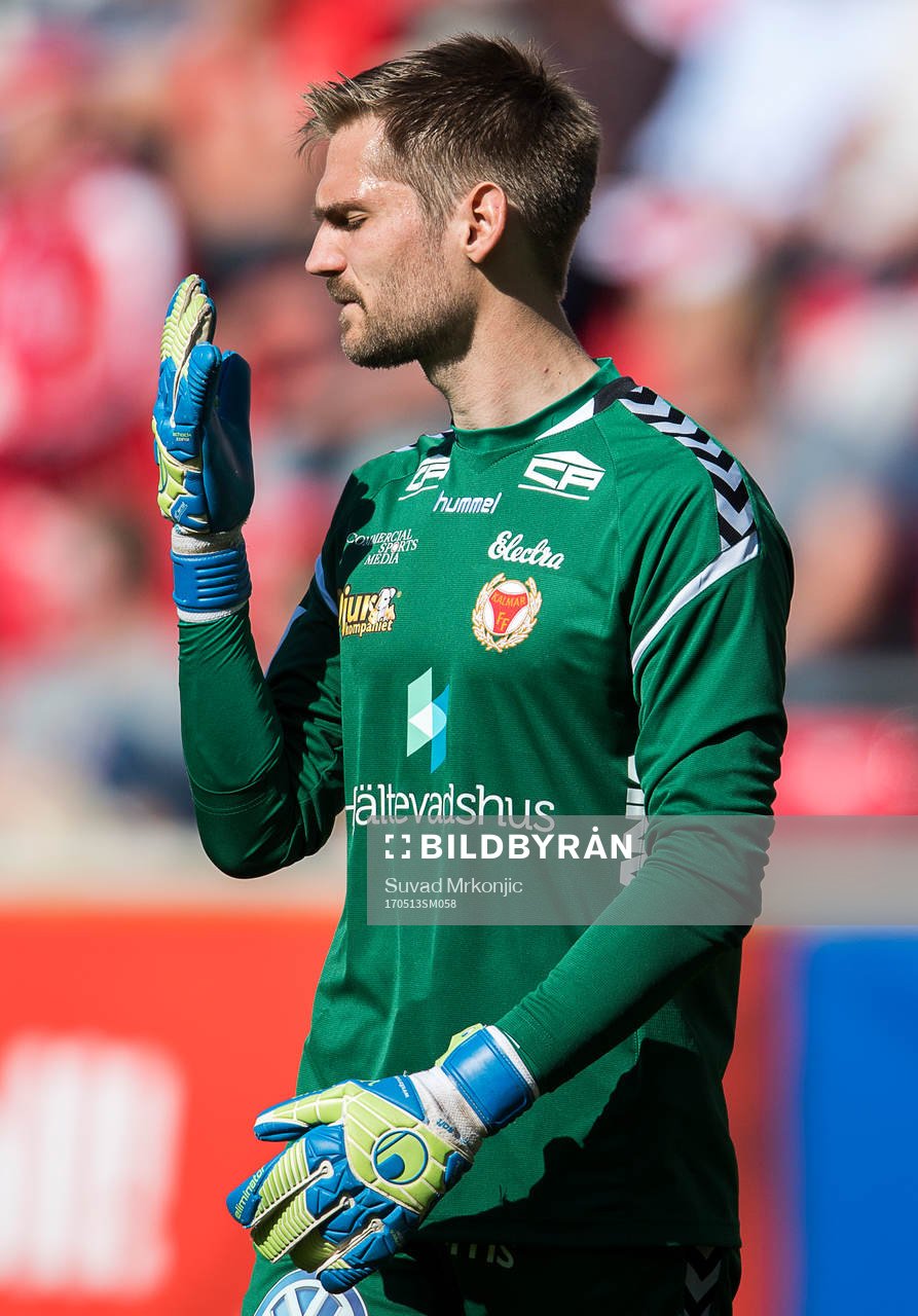 Kalmars målvakt Lucas Hägg-Johansson