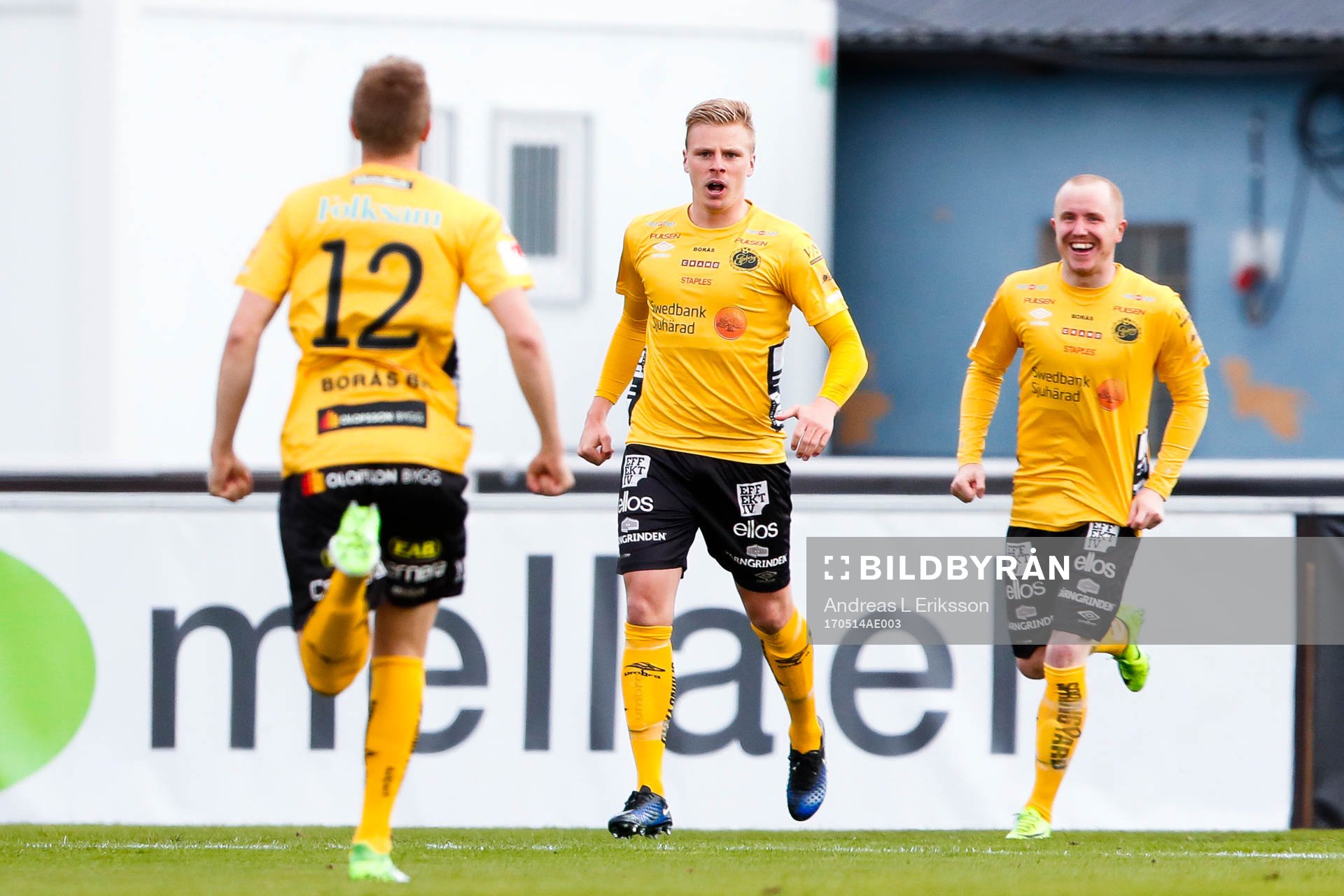 Elfsborgs Joakim Nilsson, Per Frick och Simon Lundevall