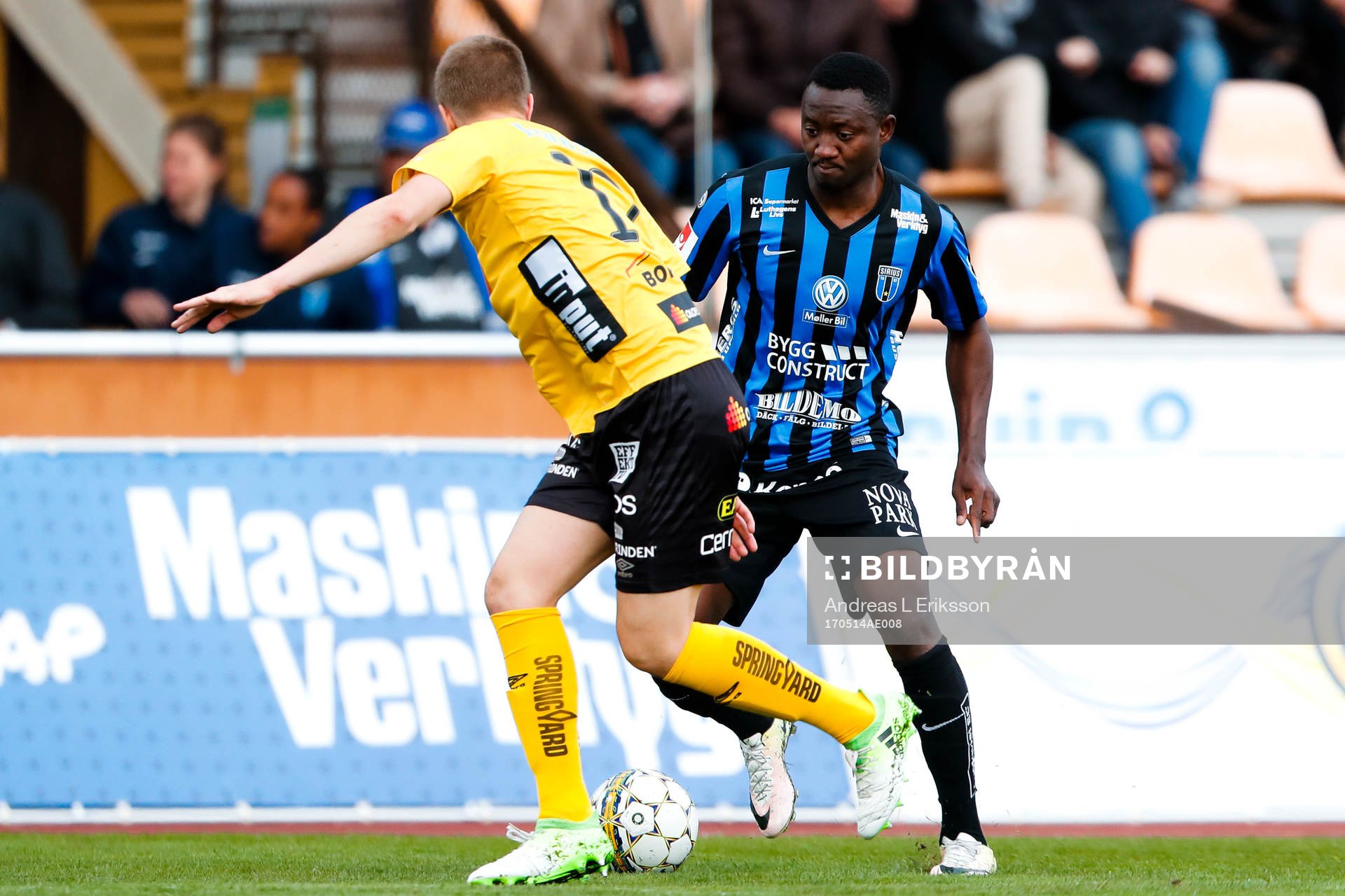 Sirius Moses Ogbu och Elfsborgs Joakim Nilsson