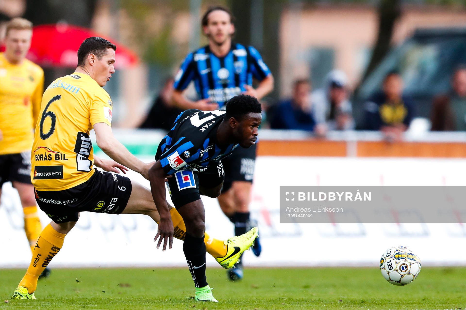 Elfsborgs Jon Jönsson och Sirius Kingsley Kofi Sarfo