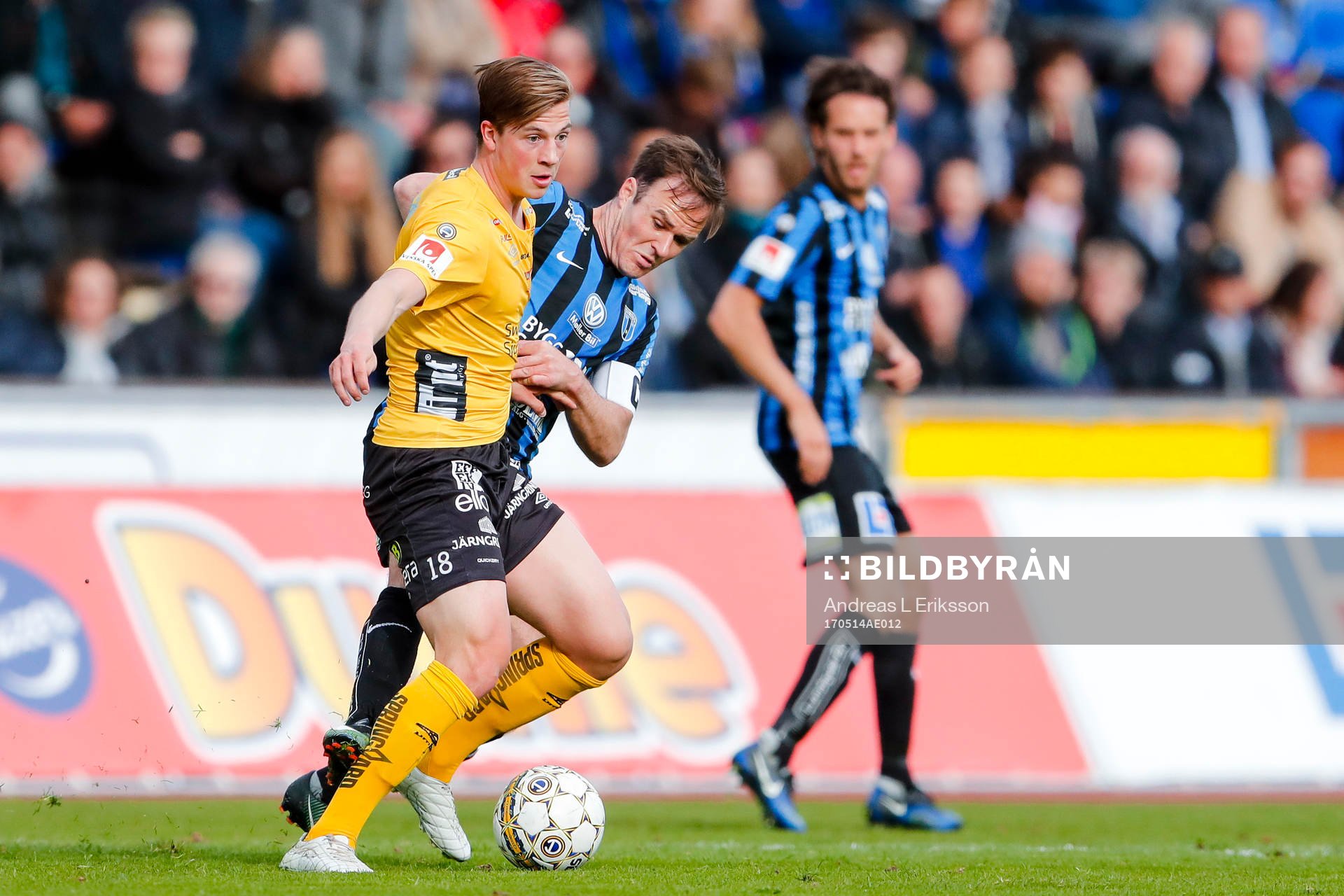 Elfsborgs Simon Olsson och Sirius Niklas Busch Thor