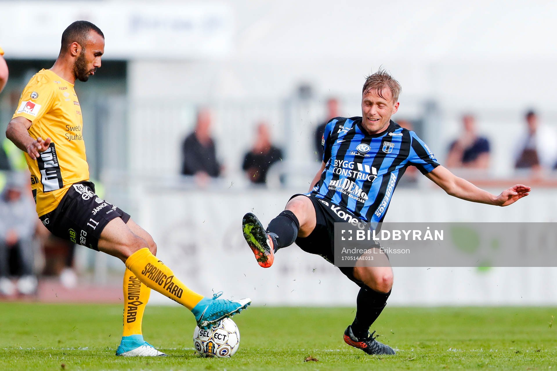 Elfsborgs Issam Jebali och Sirius Christer Gustafsson