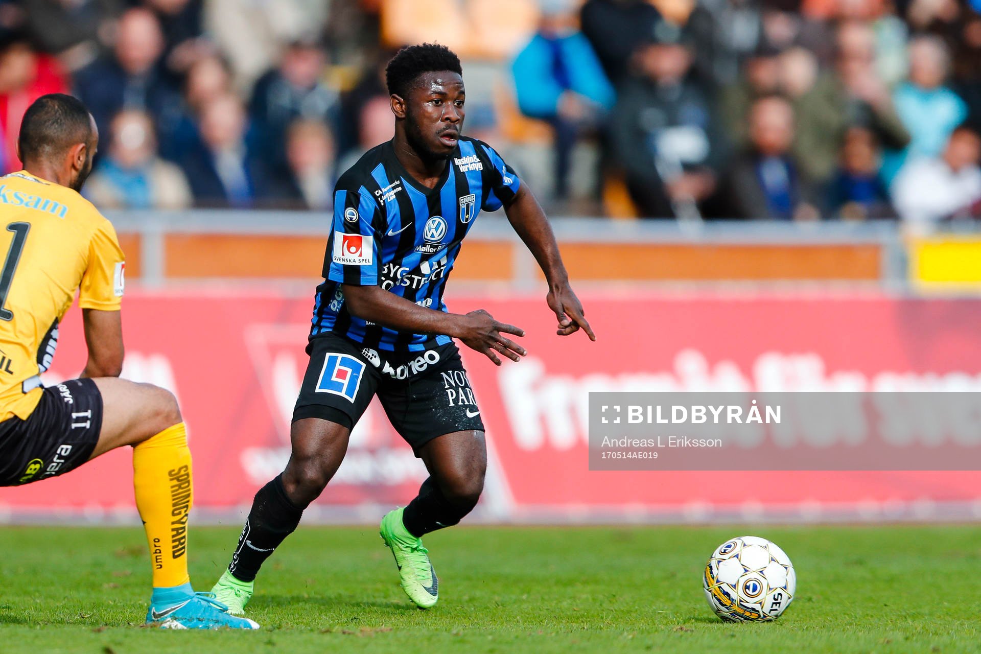Elfsborgs Issam Jebali och Sirius Kingsley Kofi Sarfo