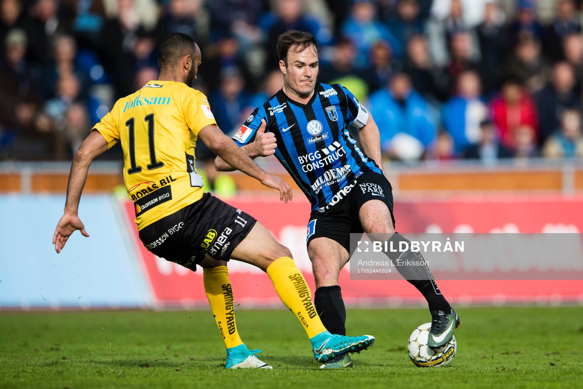 Elfsborgs Issam Jebali och Sirius Niklas Busch Thor