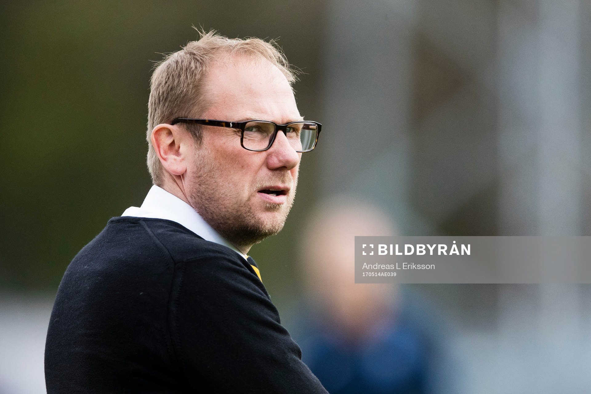 Elfsborgs manager Magnus Haglund innan fotbollsmatchen i