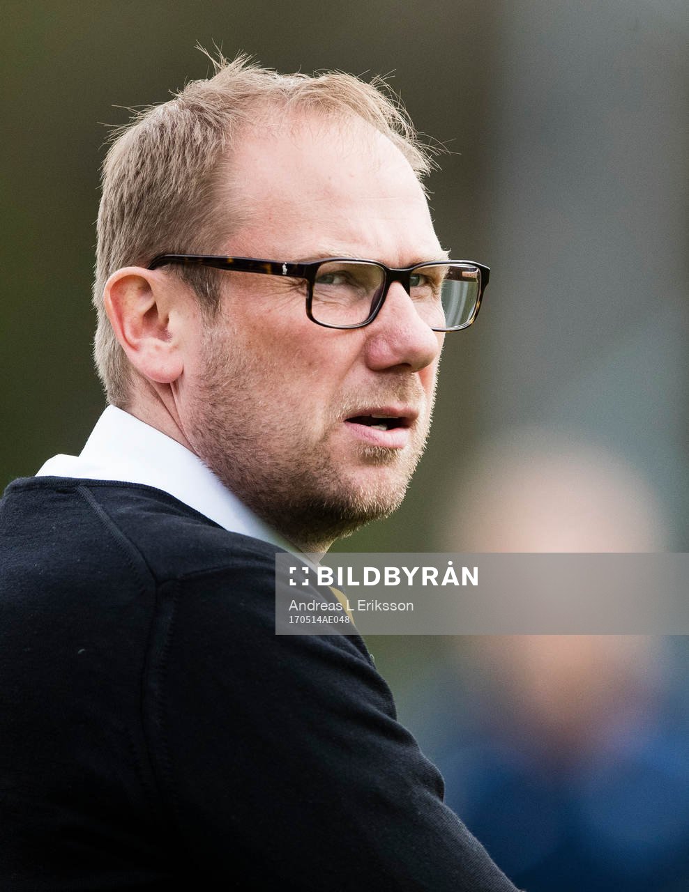 Elfsborgs manager Magnus Haglund innan fotbollsmatchen i