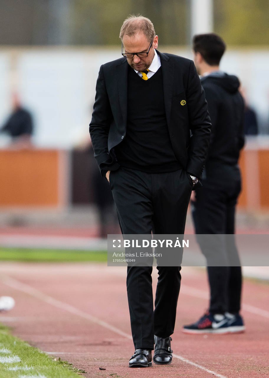 Elfsborgs manager Magnus Haglund deppar