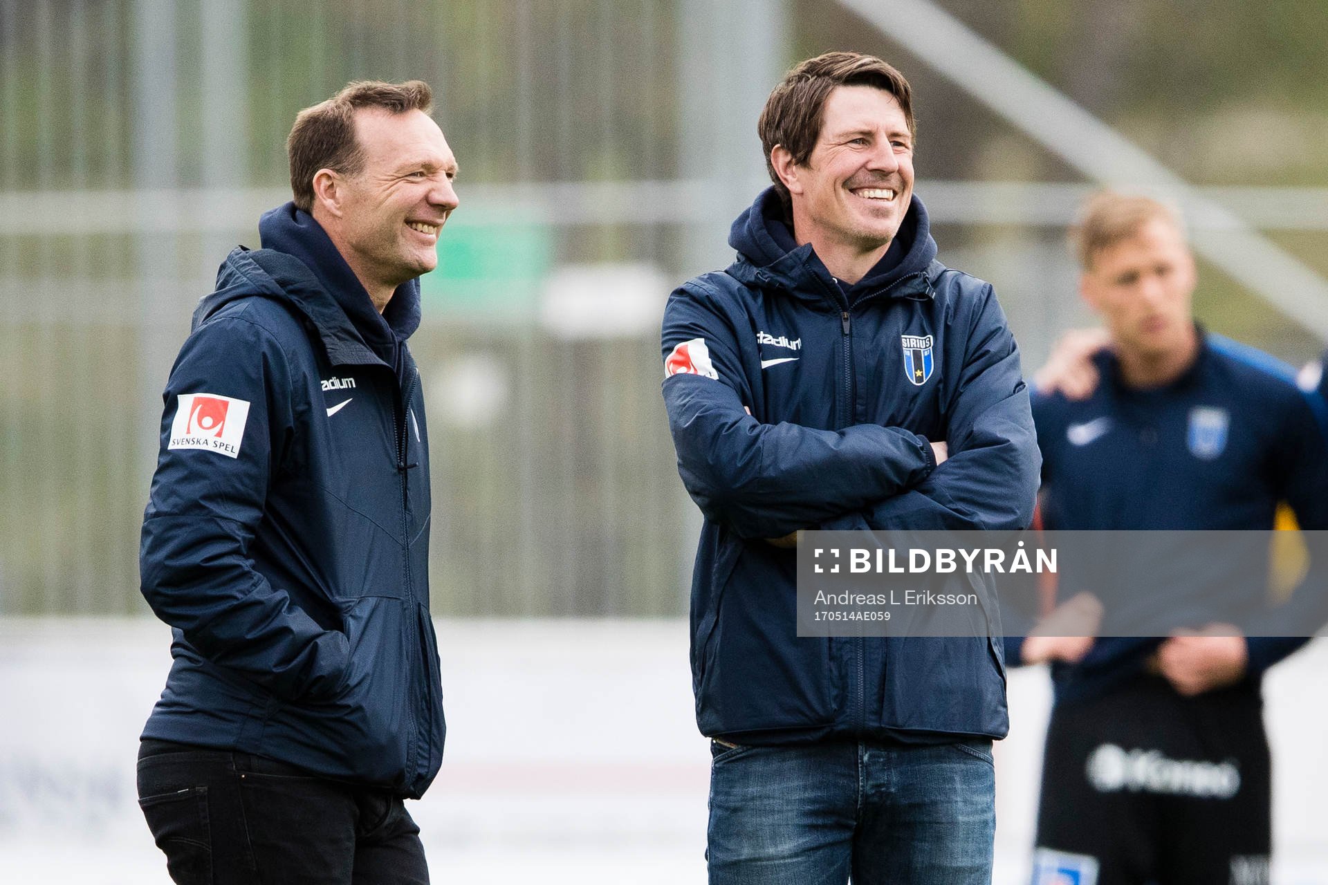 Sirius tränare Kim Bergstrand och tränare Thomas