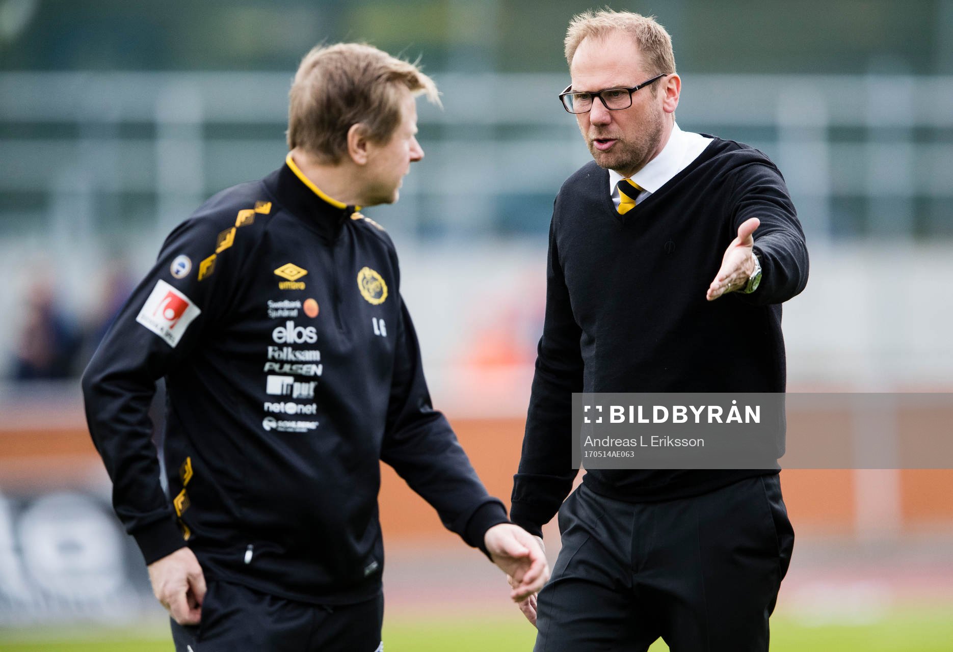 Elfsborgs fysioterapeut Lars Göthfelt och manager Magnus