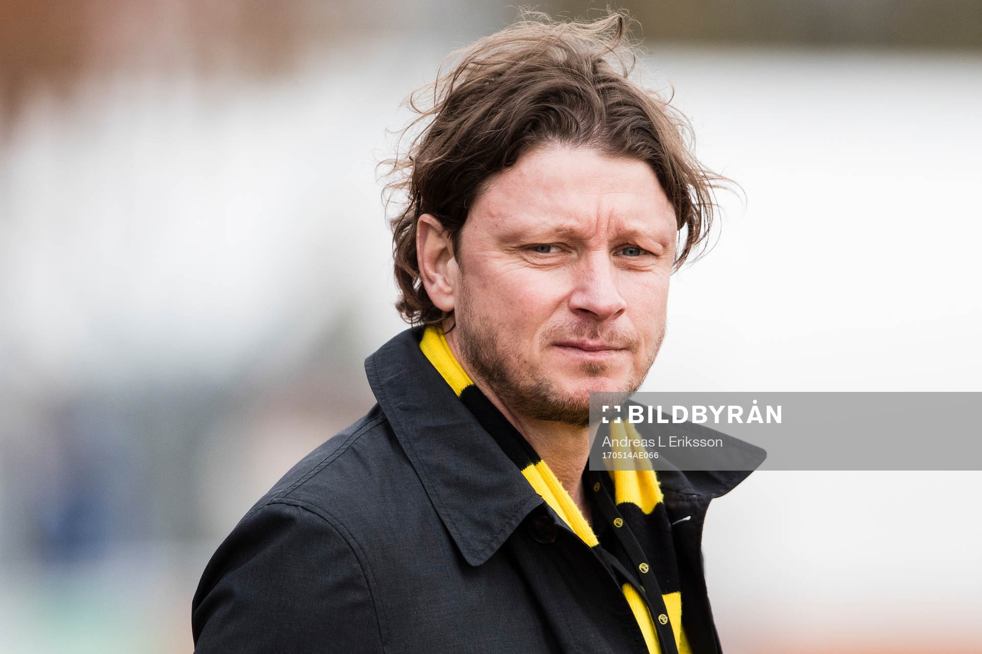 Elfsborgs klubbchef Stefan Andreasson innan fotbollsmatchen