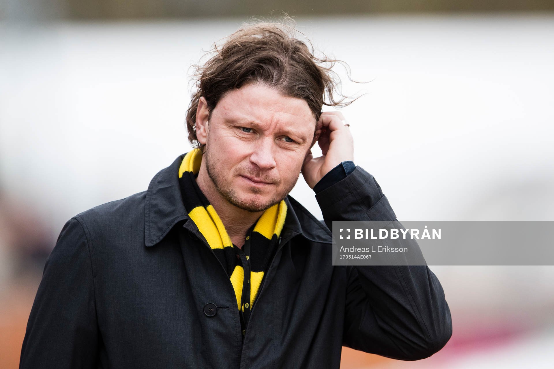 Elfsborgs klubbchef Stefan Andreasson innan fotbollsmatchen
