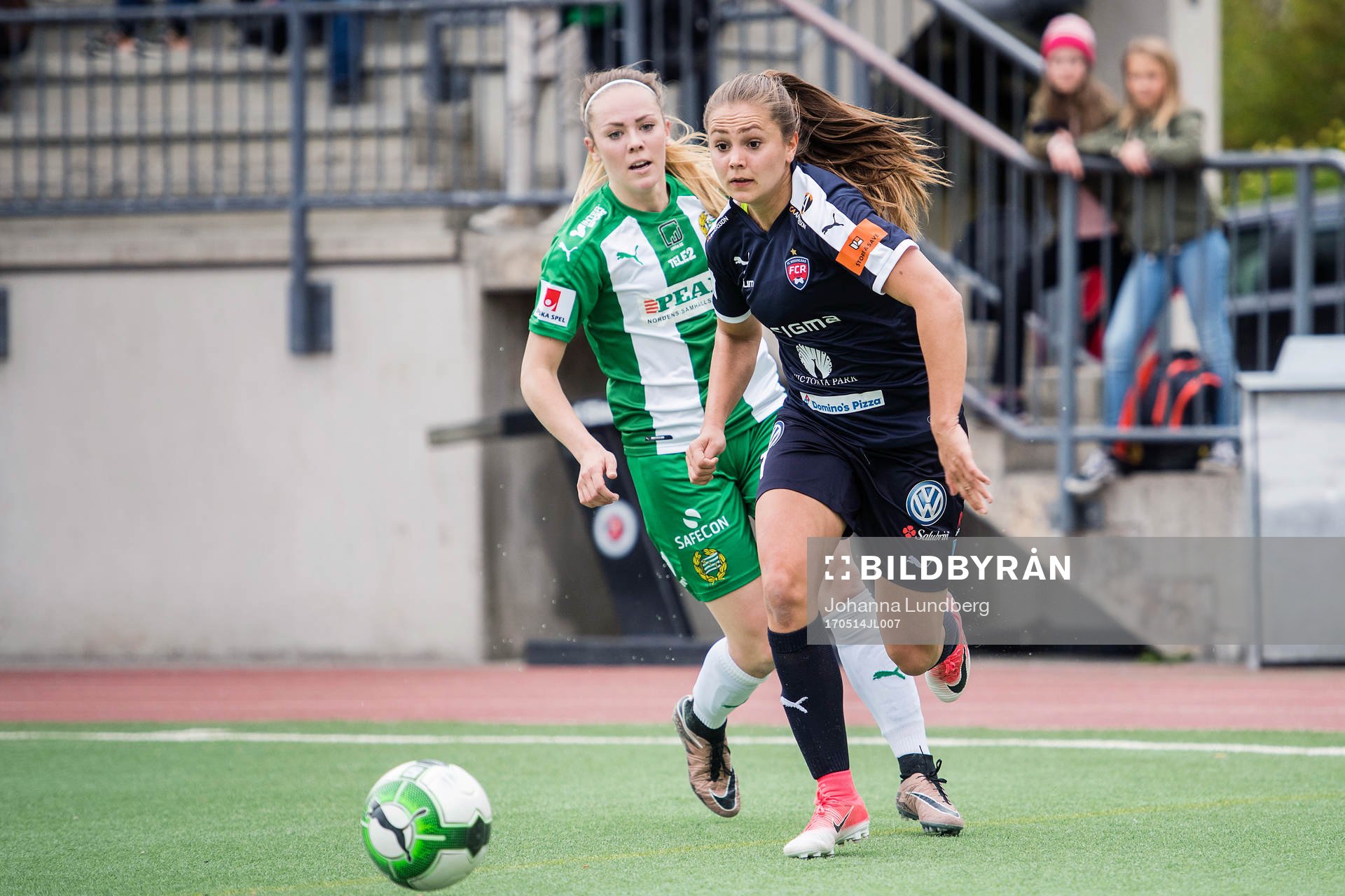 Rosengårds Lieke Martens mot Hammarbys Cathrine Dahlström