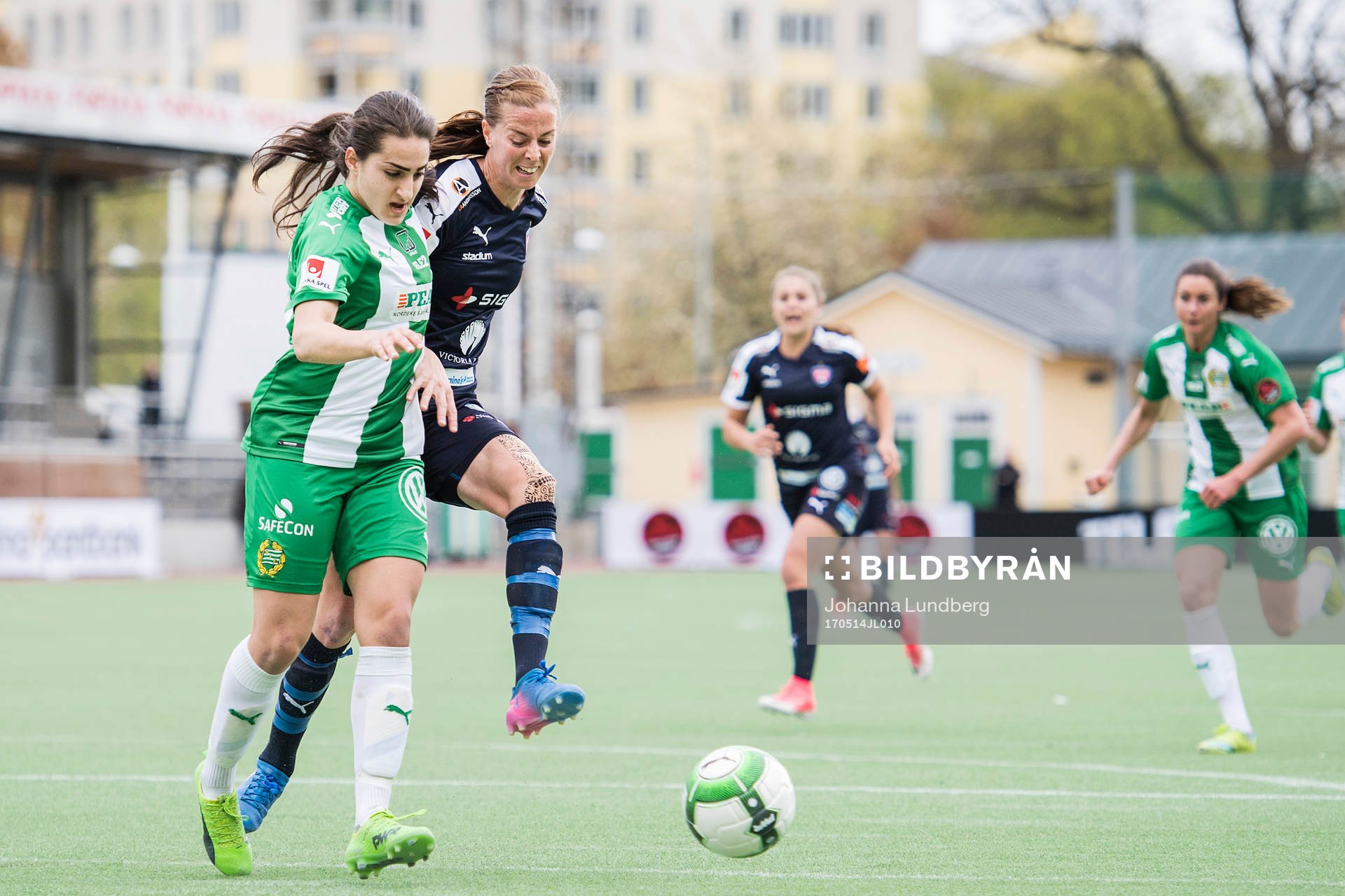 Hammarbys Sejde Abrahamsson mot Rosengårds Lotta Schelin