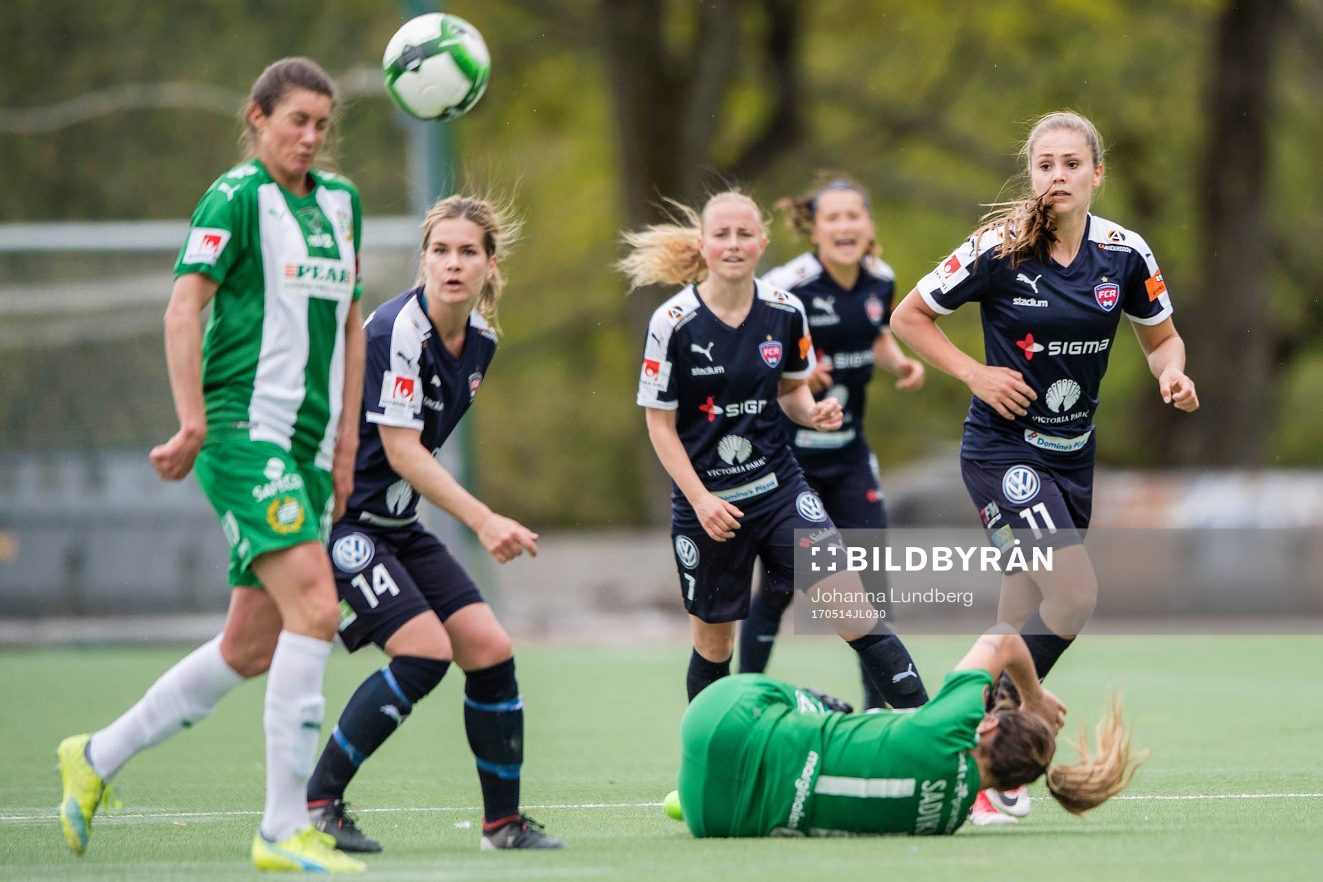 Rosengårds Hanna Folkesson, Ebba Wieder och Lieke Martens