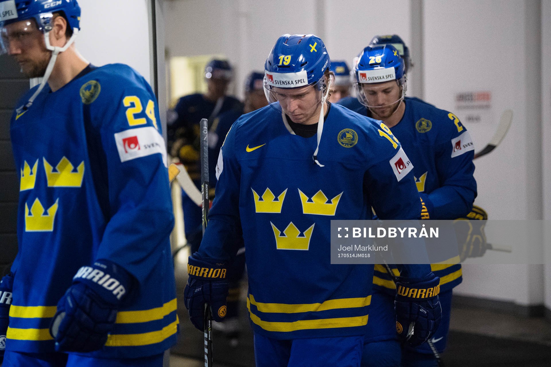 Sveriges Alexander Edler, Nicklas Bäckström och Elias