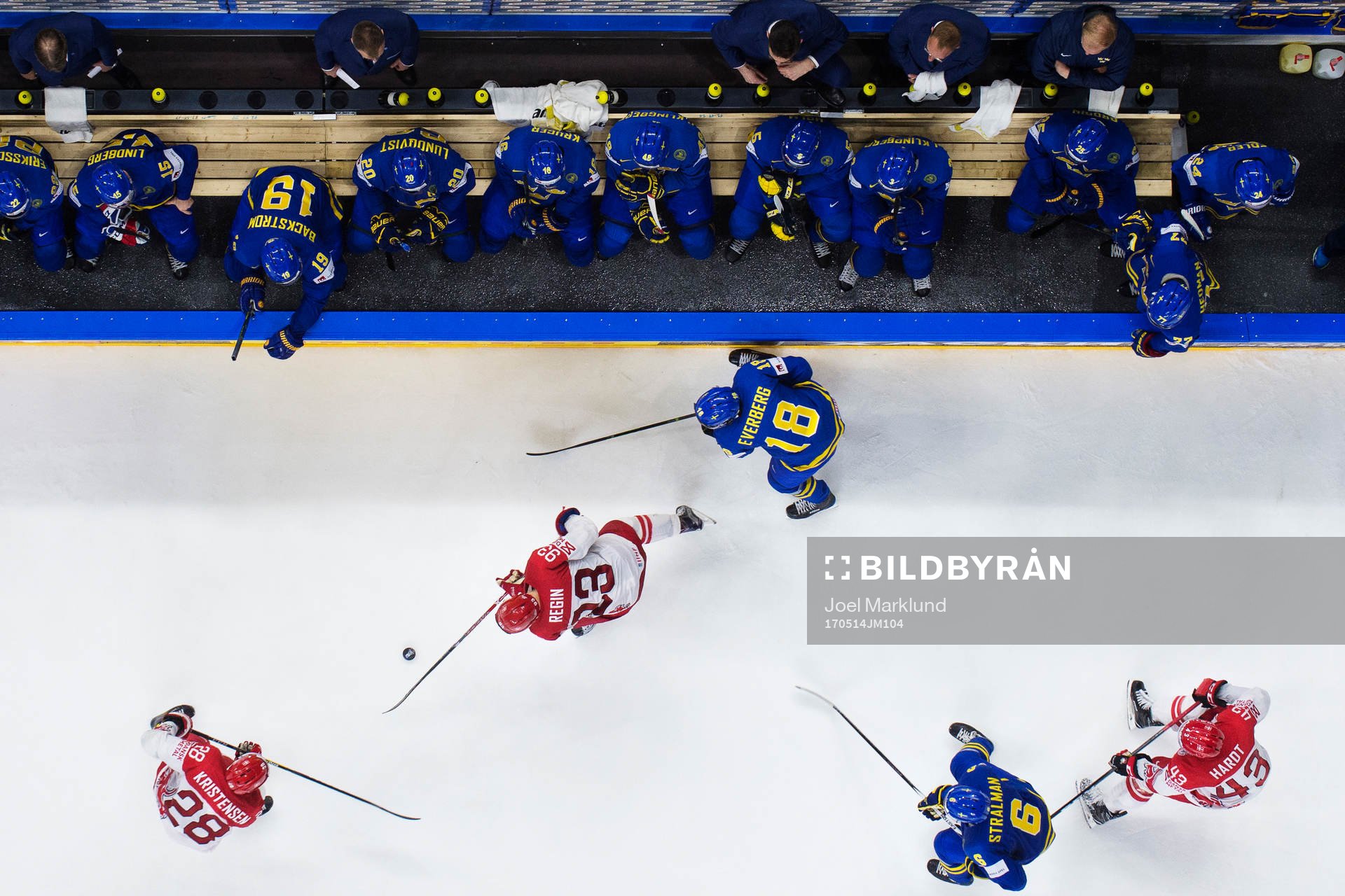 Danmarks Emil Kristensen, Peter Regin och Nichlas Hardt