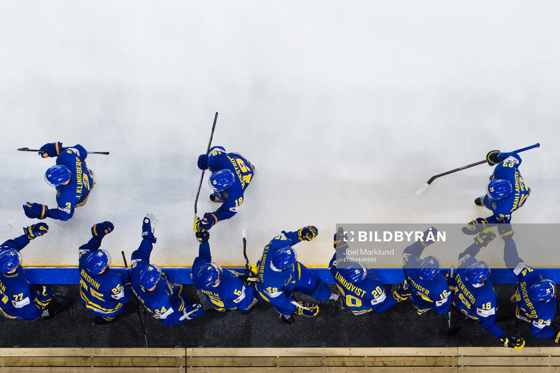 Sveriges John Klingberg, Nicklas Bäckström och Oliver