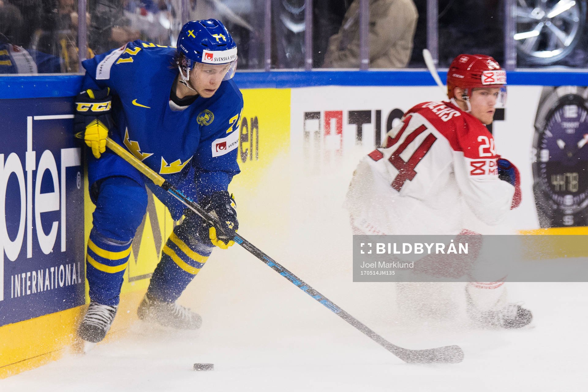 Sveriges William Karlsson och Danmarks Nikolaj Ehlers
