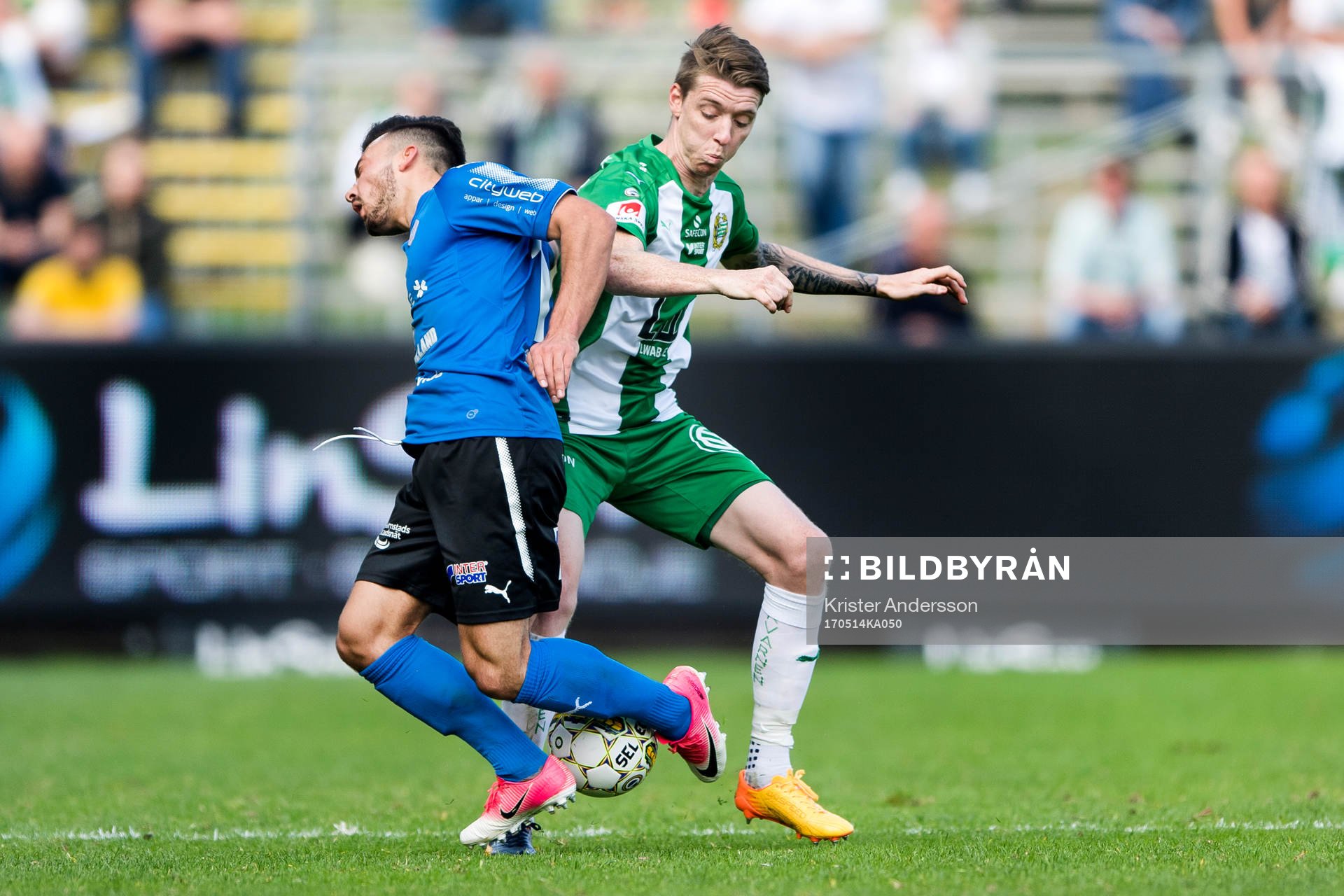 Halmstads Sead Haksabanovic och Hammarbys Birkir Már