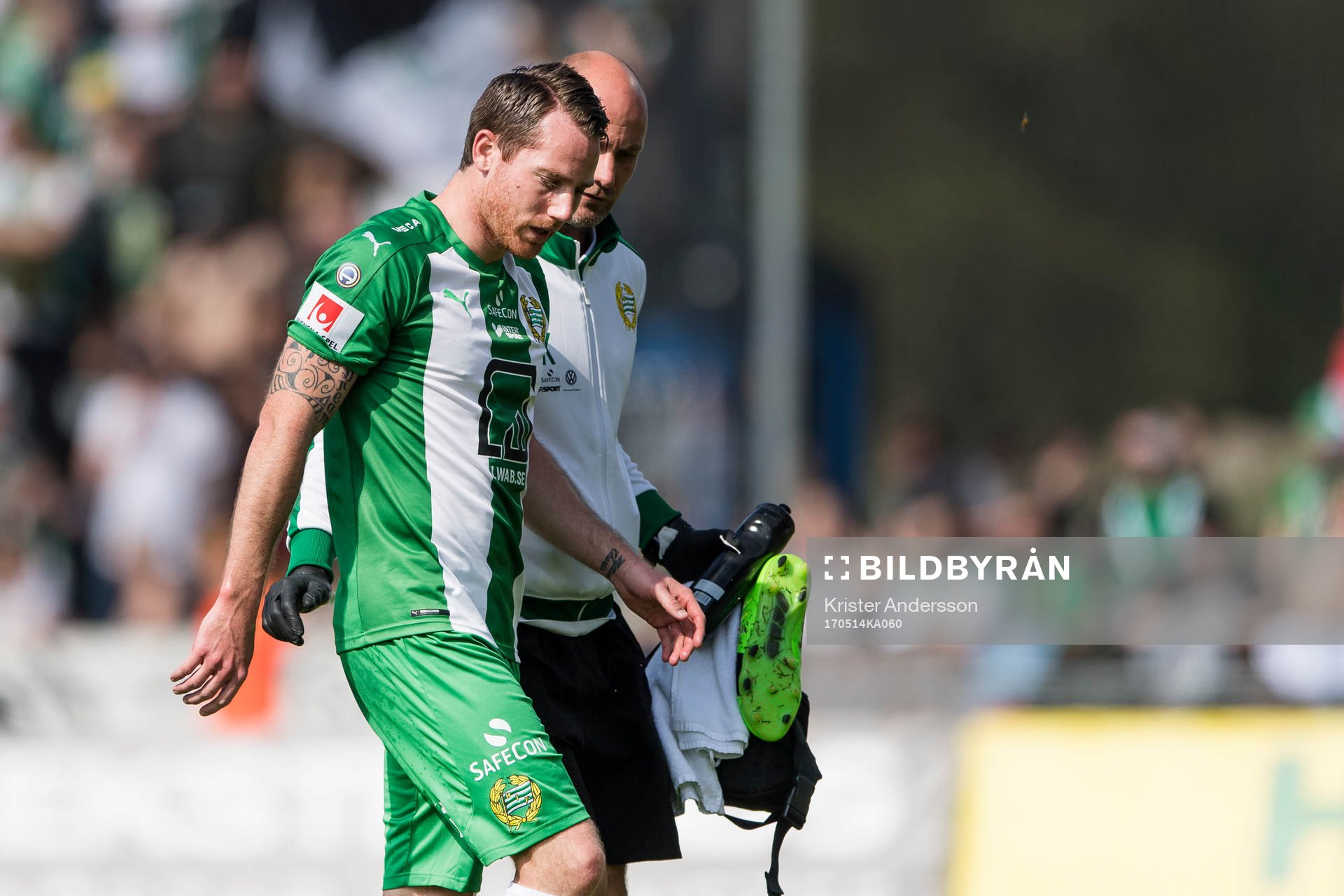 Hammarbys Johan Persson tvingas utgå på grund av skada