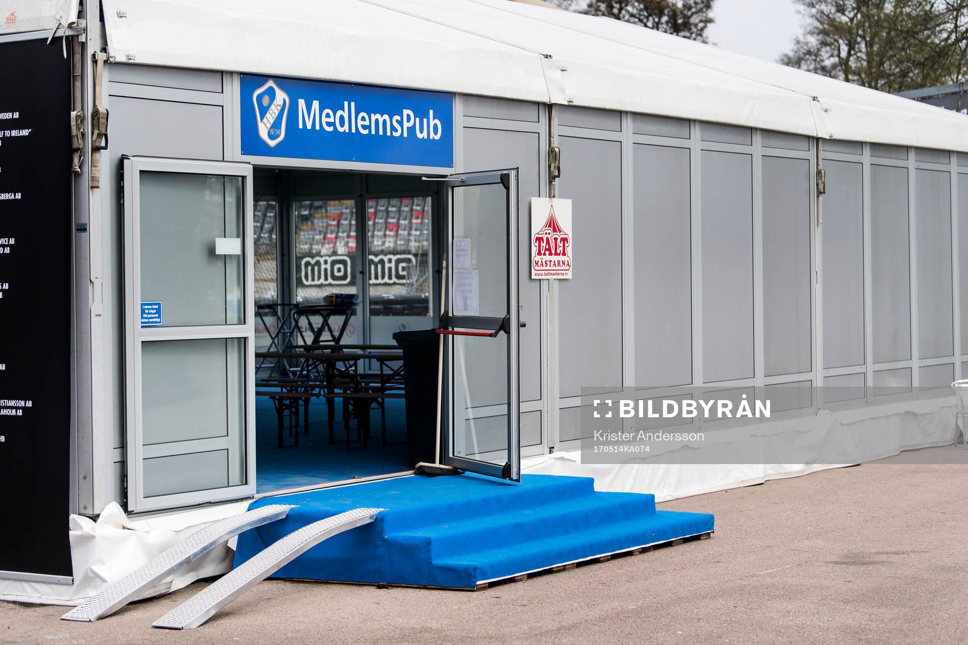 HBK medlemspub före fotbollsmatchen i Allsvenskan mellan