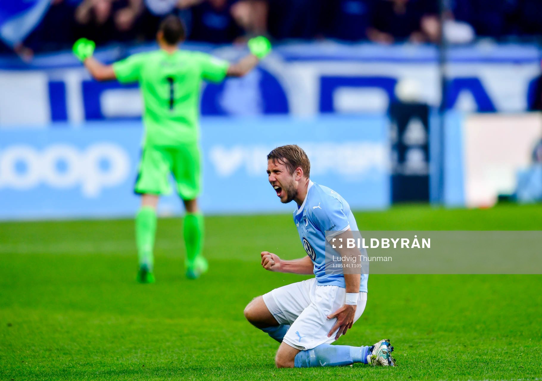 Malmö FFs Anton Tinnerholm jublar