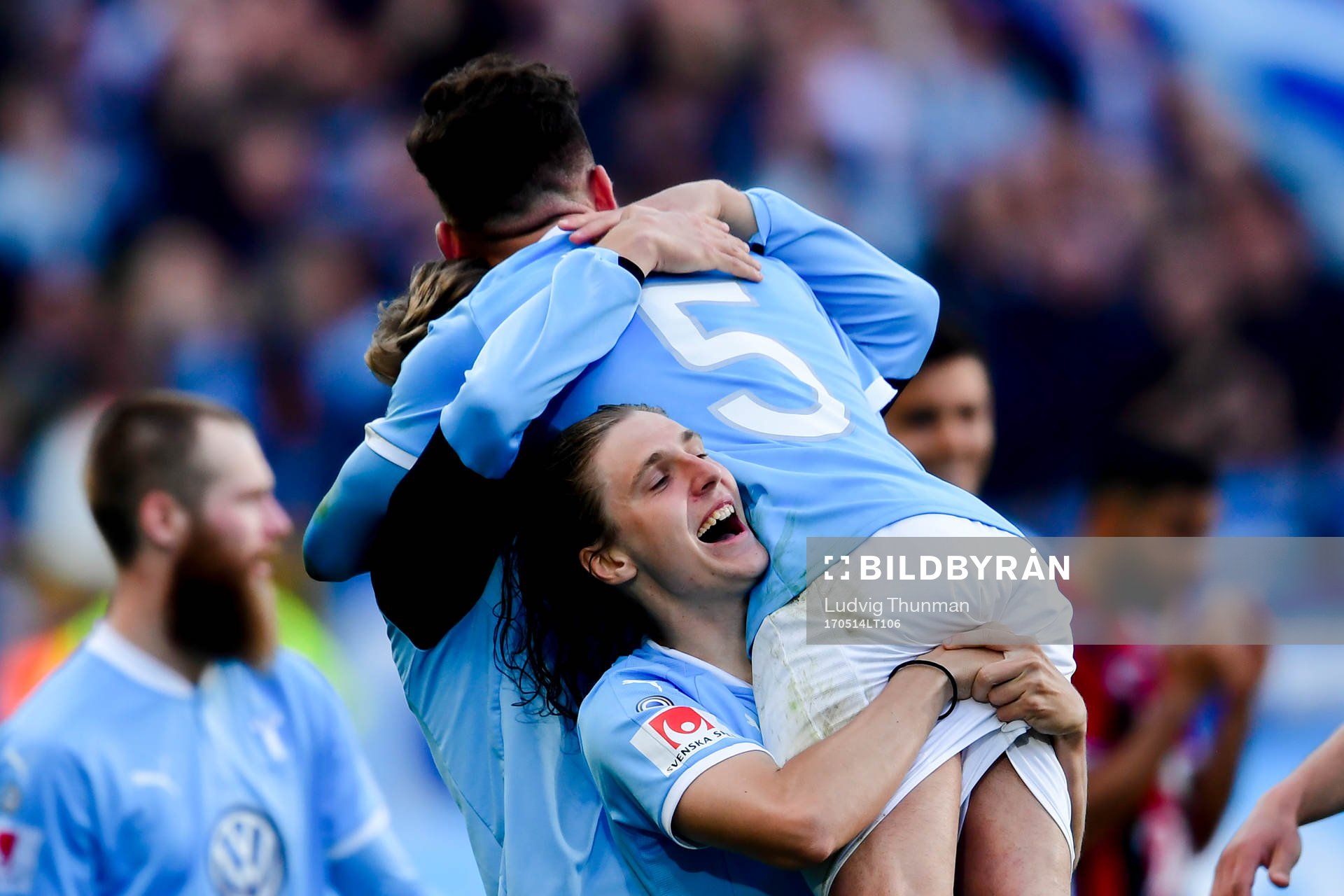 Malmö FFs Erdal Rakip  och Erdal Rakip jublar