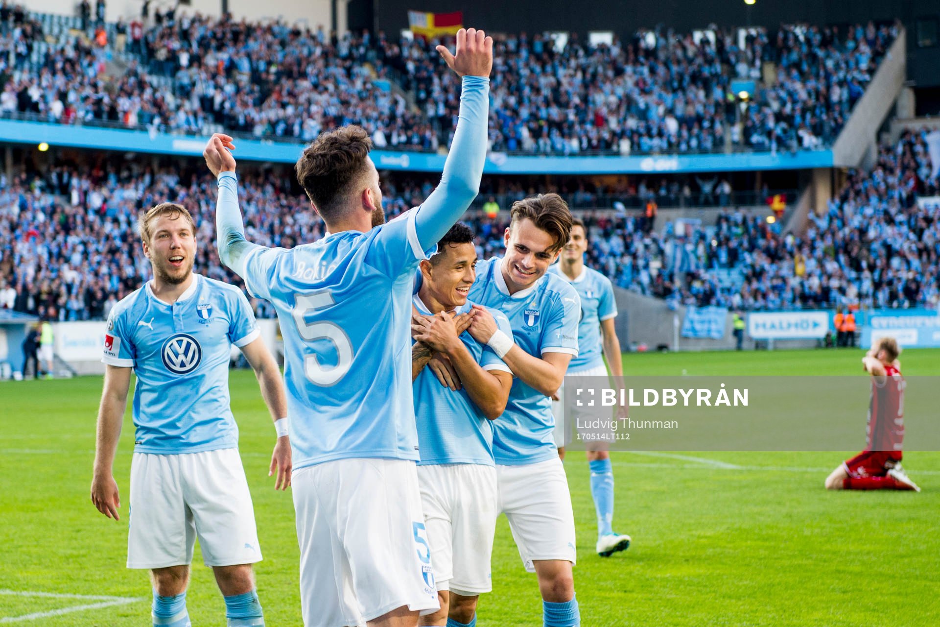 Malmö FFs Anton Tinnerholm, Andreas Vindheim, Yoshimar
