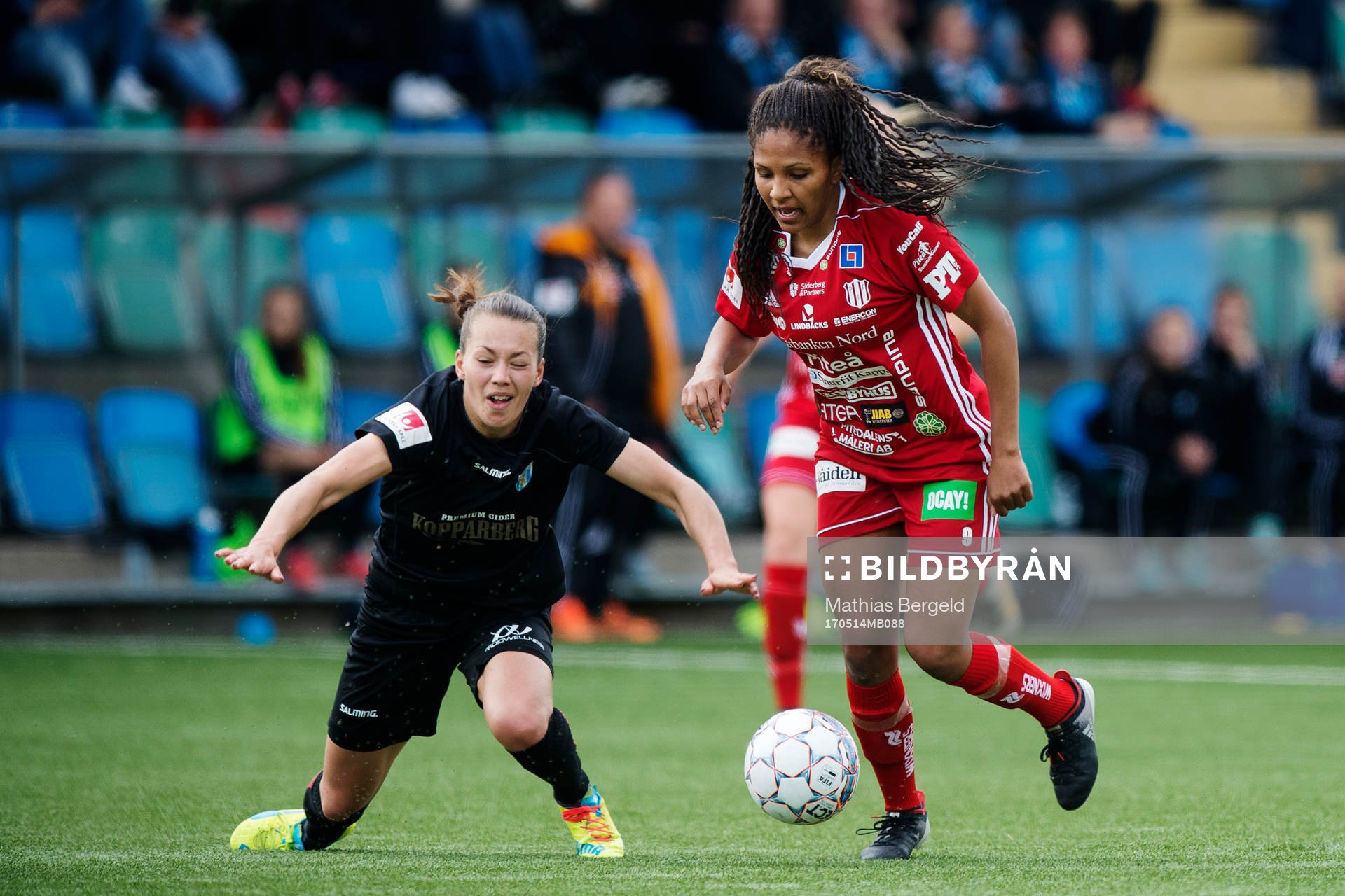 Göteborgs Elin Landström faller