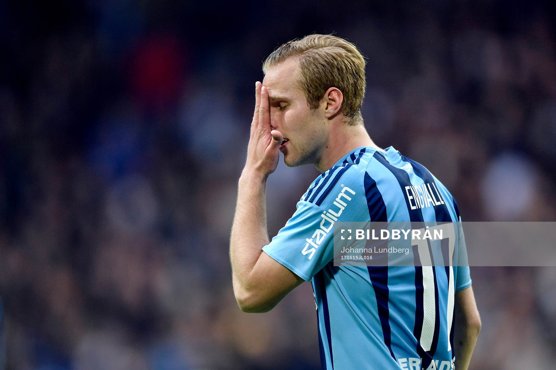 Djurgårdens Gustav Engvall deppar