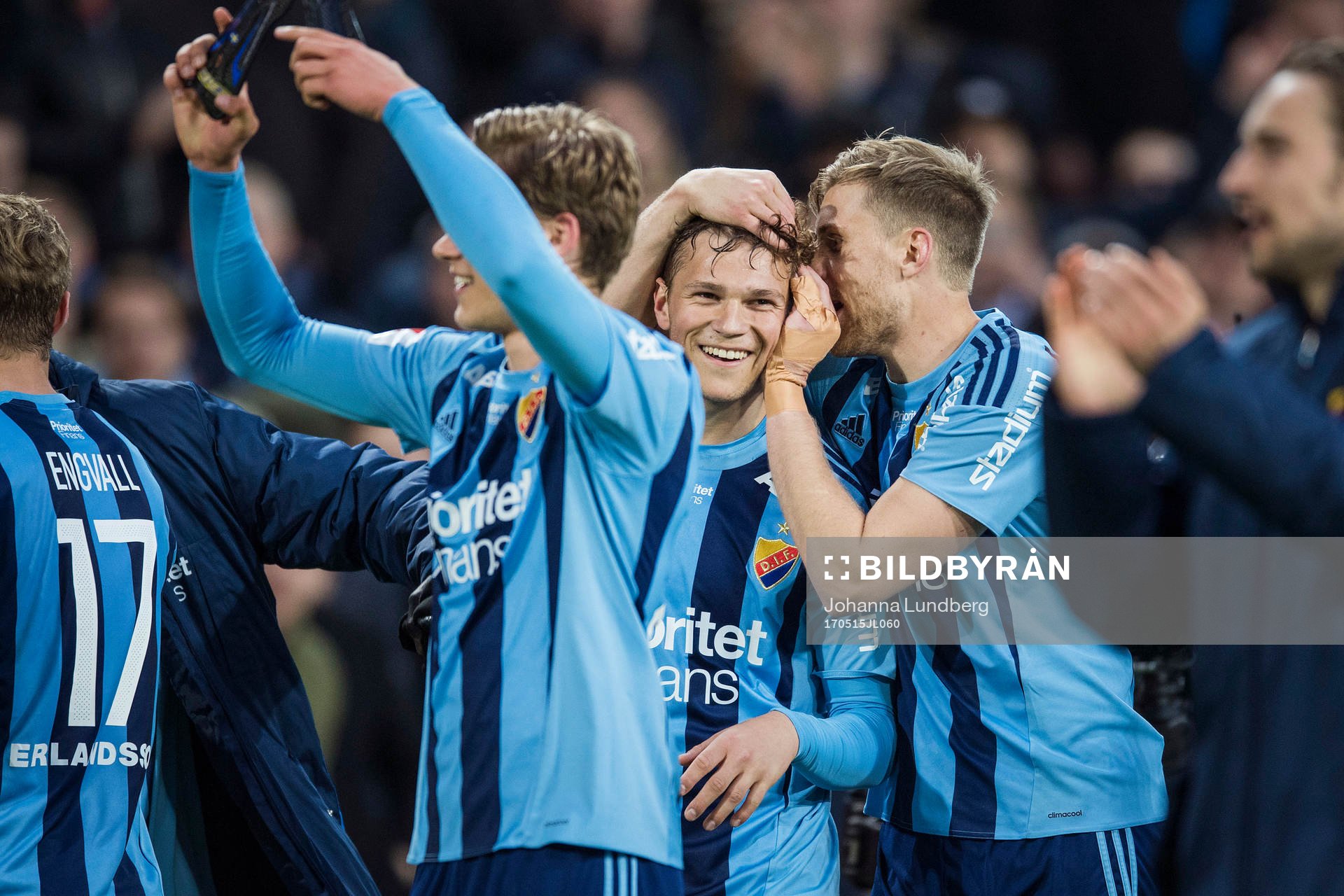 Djurgårdens Jesper Karlström jublar