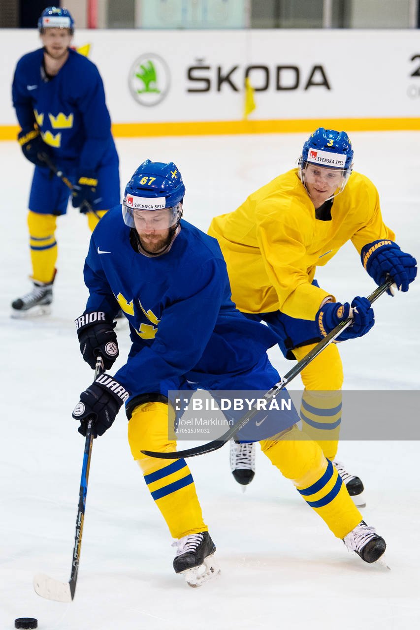 Linus Omark och John Klingberg på Sveriges