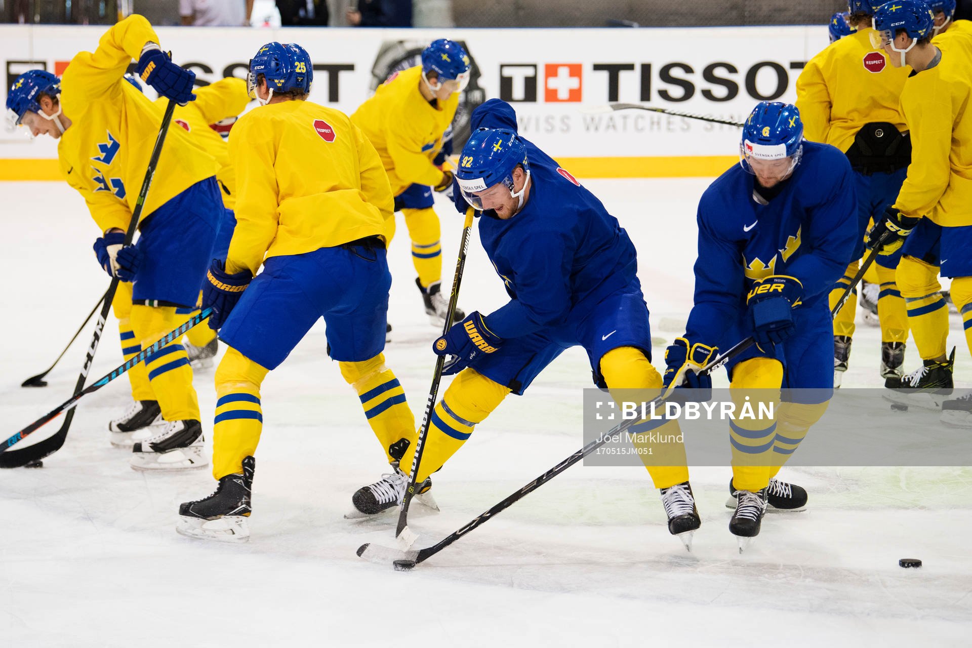Gabriel Landeskog och Anton Strålman på Sveriges