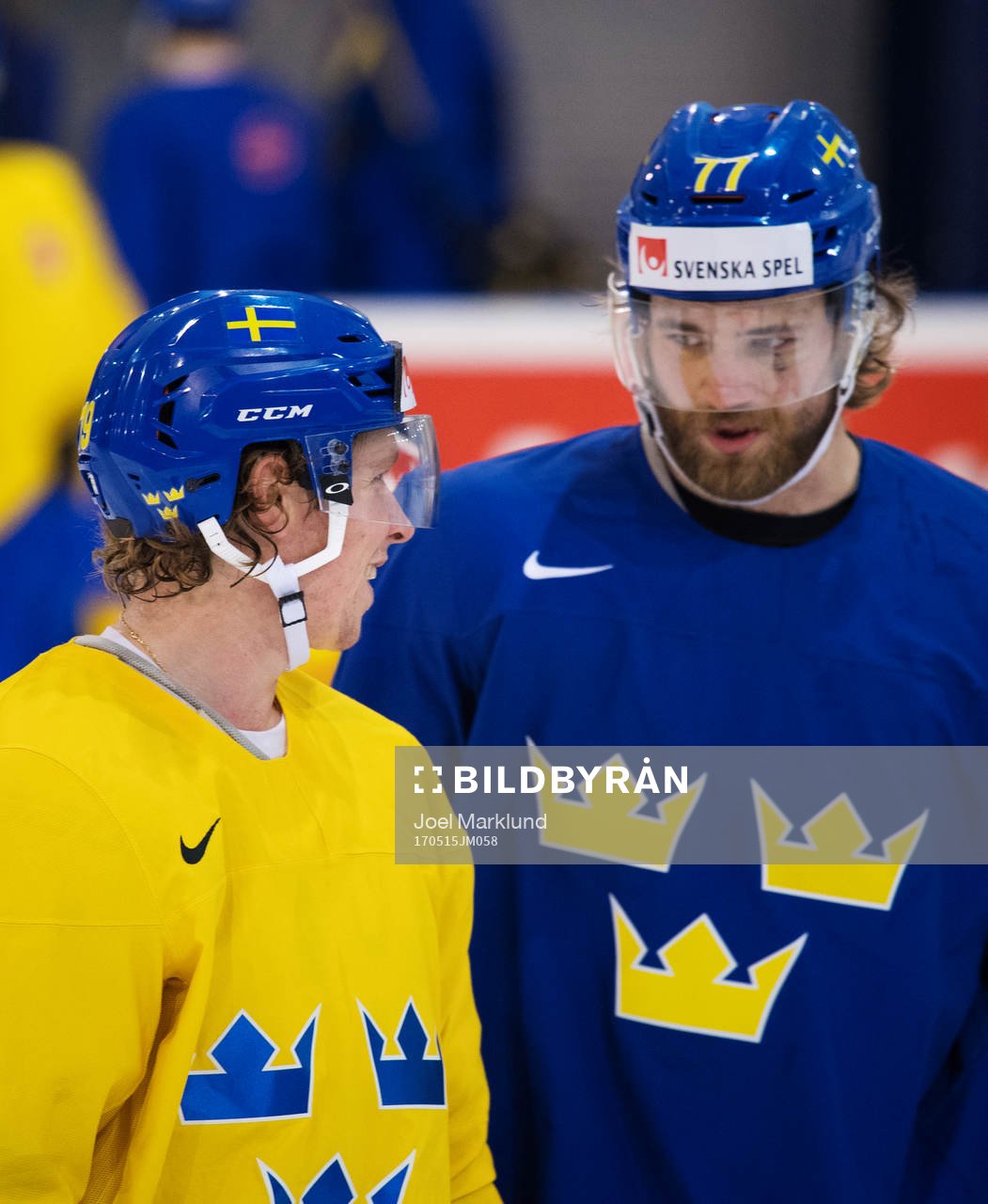 Nicklas Bäckström och Victor Hedman på Sveriges