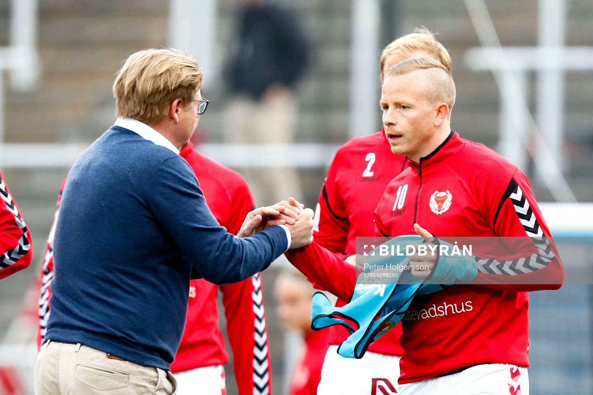 Kalmars tränare Peter Swärdh och Tobias Eriksson