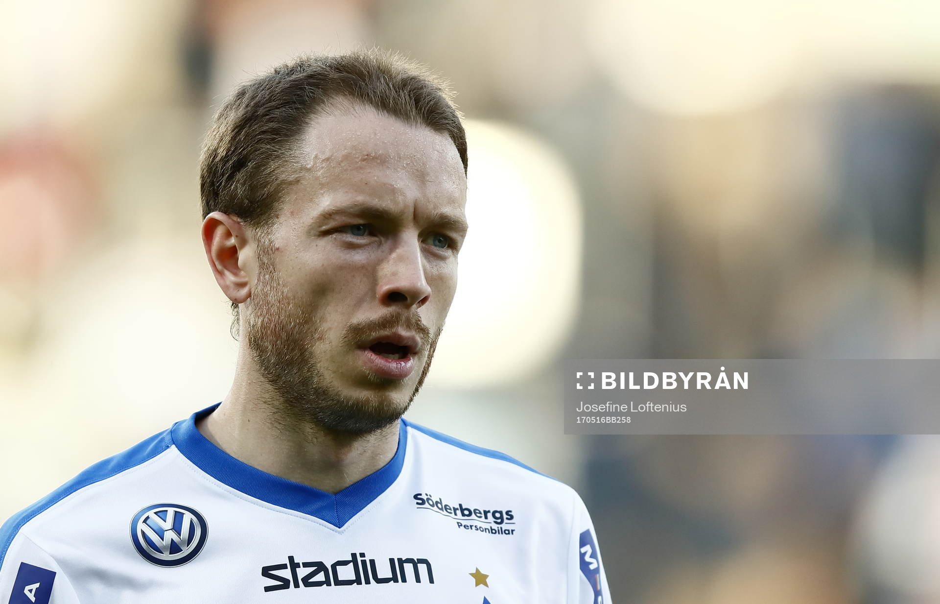 Norrköpings Jón Gudni Fjóluson som gjorde mål 1-0