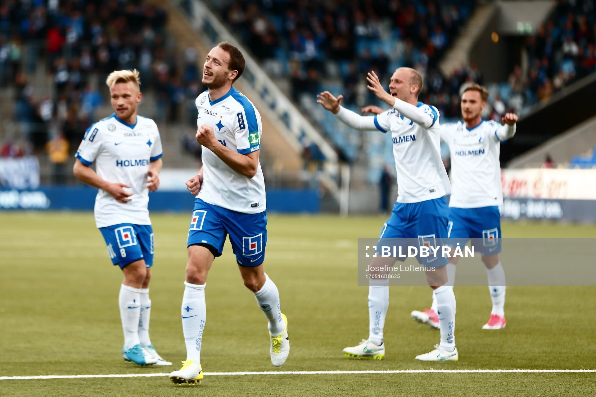 Norrköpings Jón Gudni Fjóluson jublar