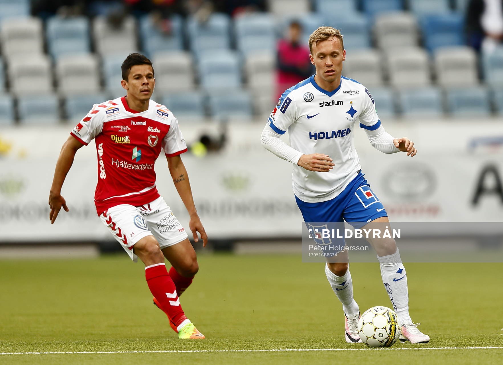 Kalmars Romario Pereira Sipiao och Norrköpings Gudmundur