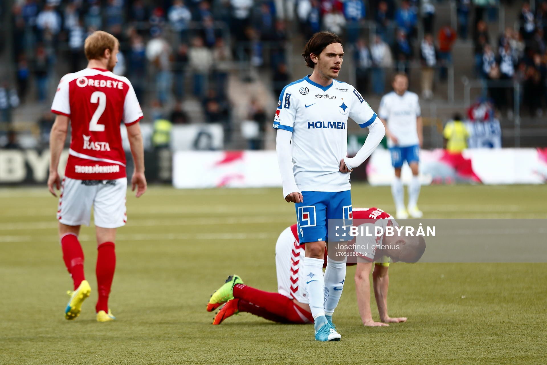 Kalmarspelare bakom Norrköpings David Moberg Karlsson ser